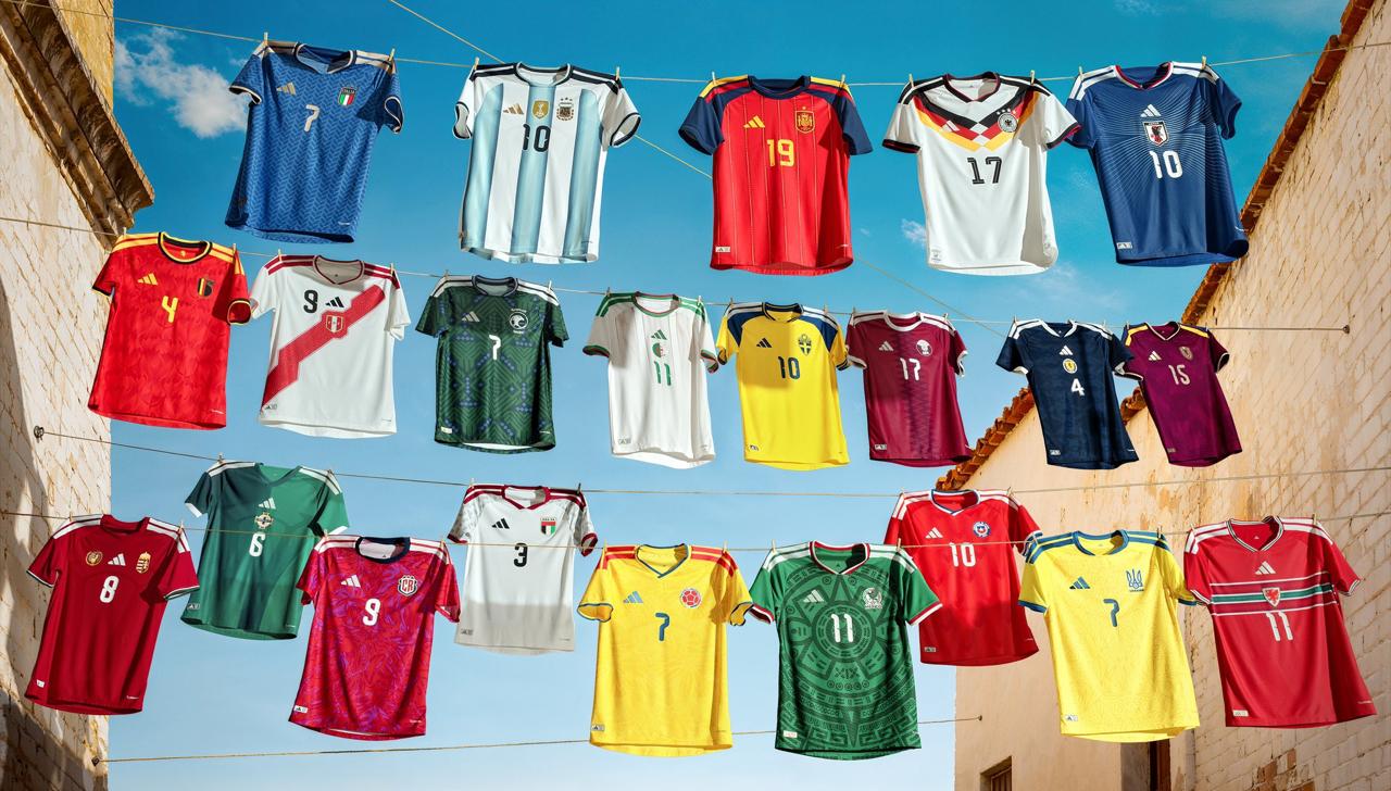 Así son las nuevas camisetas de 22 países para el Mundial 2026