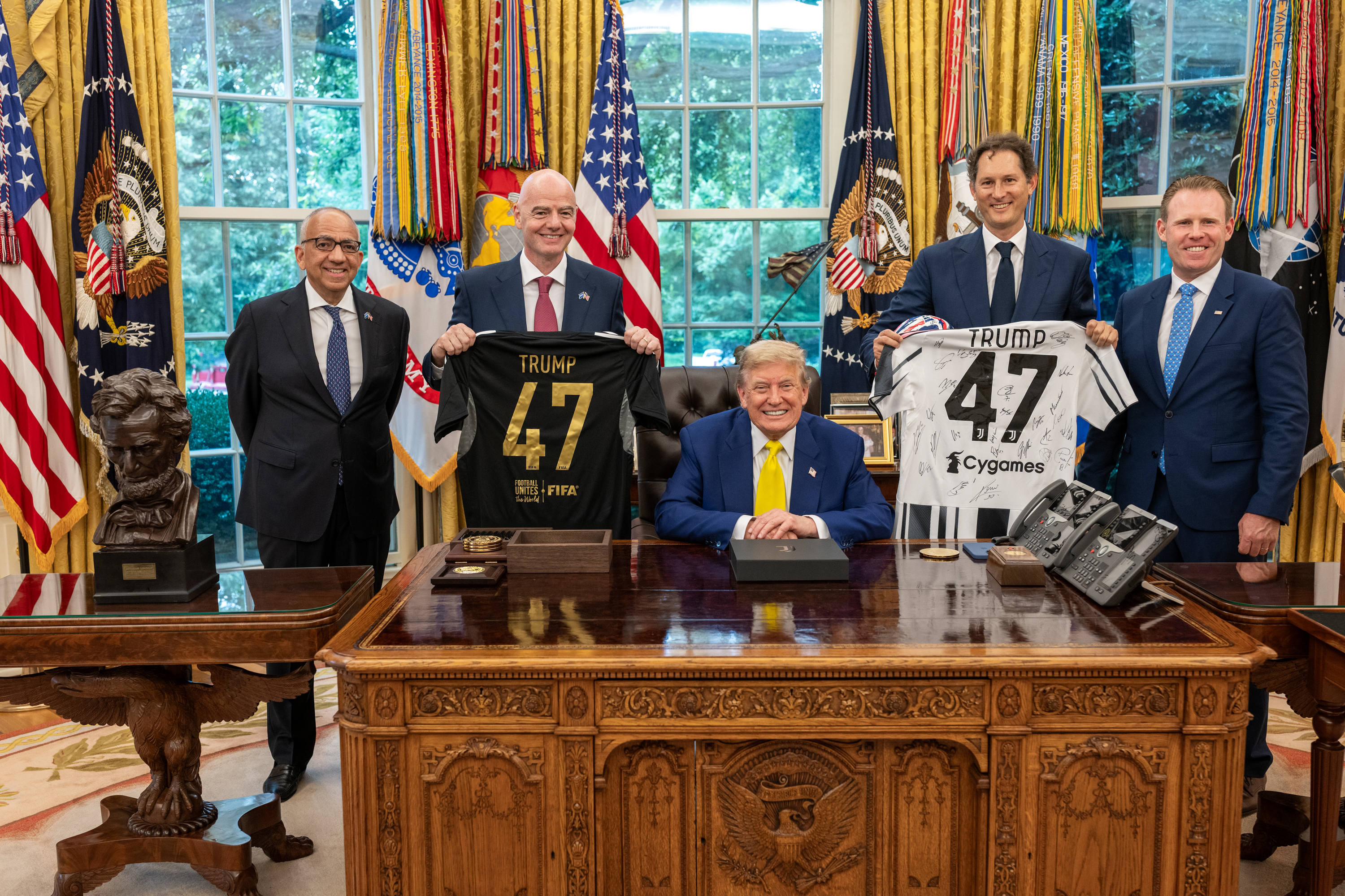 Trump recibe a la Juventus antes del Mundial de Clubes