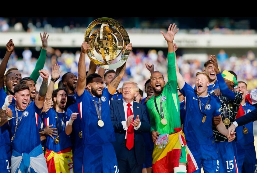 Trump robó la atención en la final del Mundial de Clubes